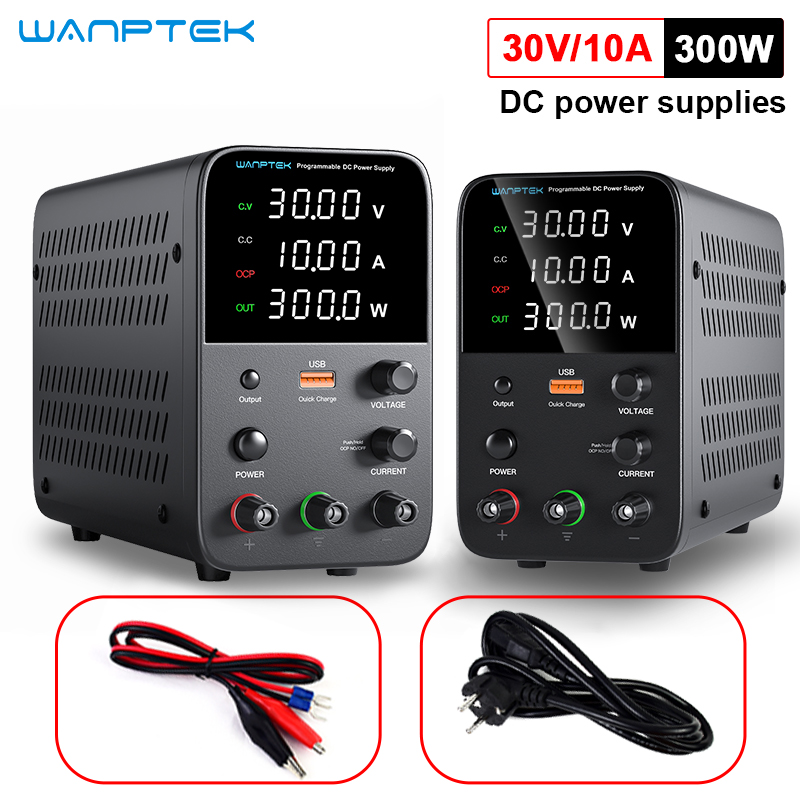 Programmable Dc Power Supply 30V 10A - Wanptek قابل للبرمجة تيار مستمر امدادات
