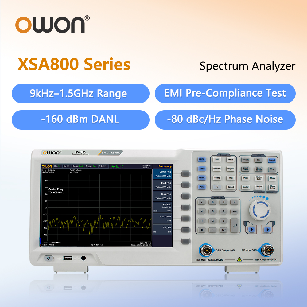 محلل طيف OWON مع مولد تتبع XSA - مراجعة Signal Generator Spectrum Analyzer وسعره