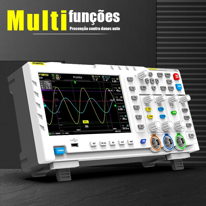 جهاز راسم الذبذبات الرقمي FNIR - مراجعة Digital Storage Oscilloscope 100Mhz وسعره